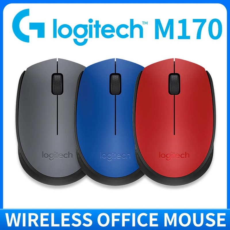 

Logitech M170 wireless portable mouse boasts a comfortable grip, a three-button design,making it ideal for PCs, laptops/Office