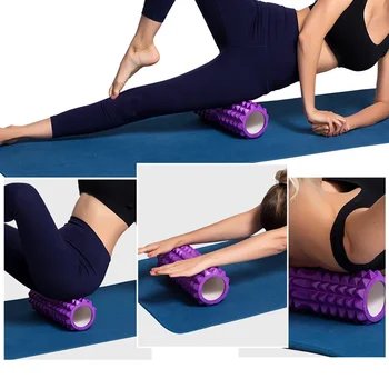 1pc Foam Massage Roller, Hollow Yoga Column Fitness Equipment for Muscle Massage,…