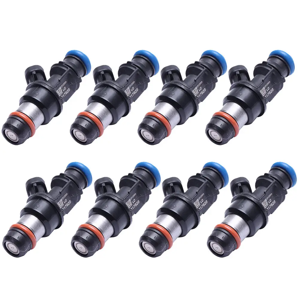 LAICY 8PCS Car Upgrade Fuel Injector For Delphi 01-07 GM Chevy GMC Truck 4.8L 5.3L 6.0L 25317628 25320287 17113698 FJ10062