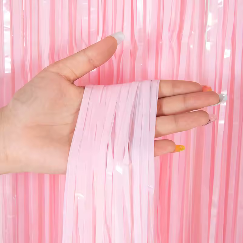 Cheap as a Party Metallic Tinsel Foil Fringe Curtains Backdrop for Birthday New Year Eve Party Photo Wedding Decor - Image 26