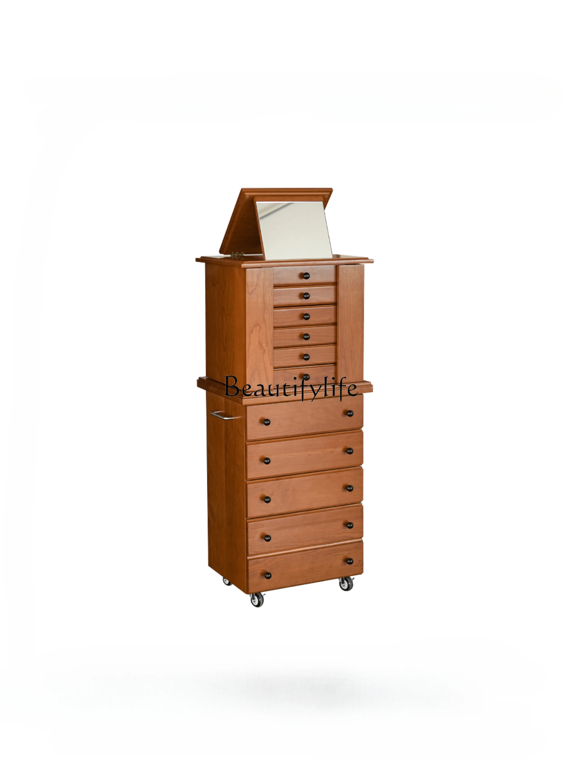 

Bedroom Living Room Solid Wood Storage Cabinet Locker Sideboard Cabinet against the Wall