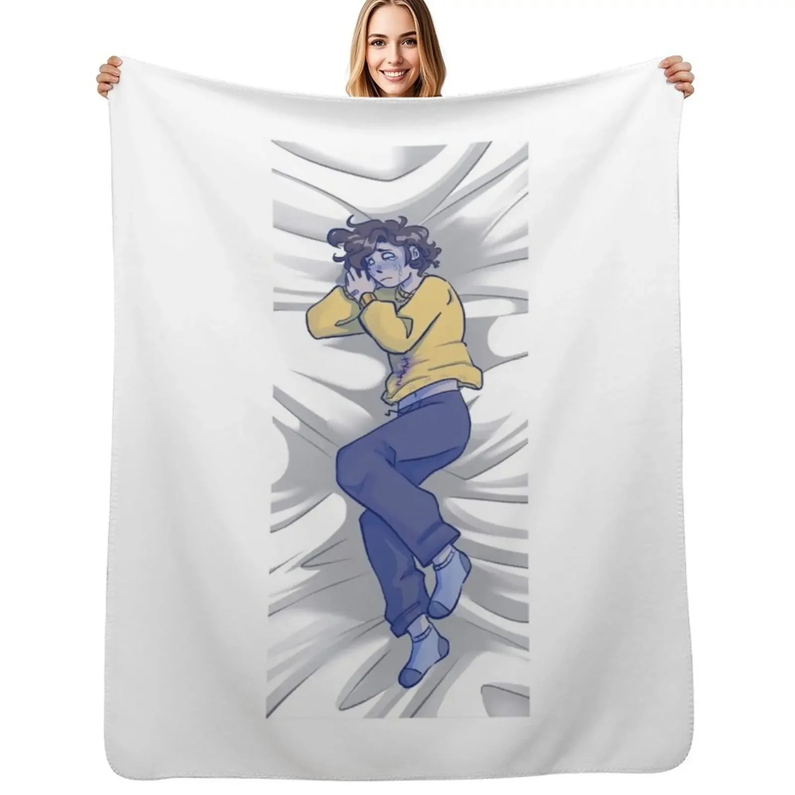 

ghostbur body pillow Throw Blanket for sofa for babies sofa bed Blanket