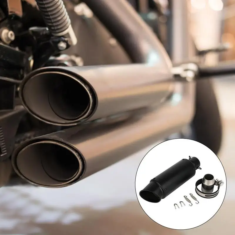 Motorcycle Exhaust Muffler Bike Exhaust Pipe Muffler Universal Moto Muffler System Slip For GY6 Engine Bike Exhaust Escape Tube