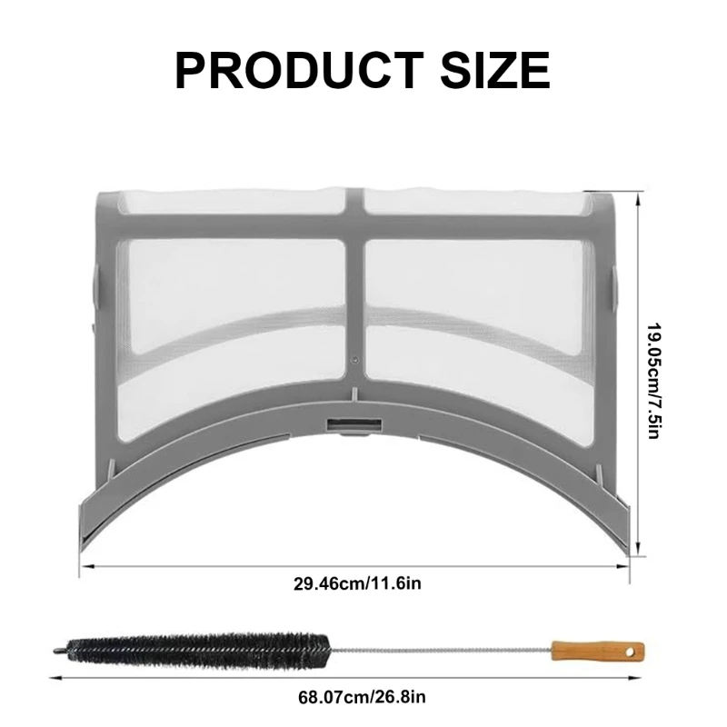 Sostituzione della trappola per lanugine della spazzola per pulizia asciugatrice adatta a vari modelli asciugatrice