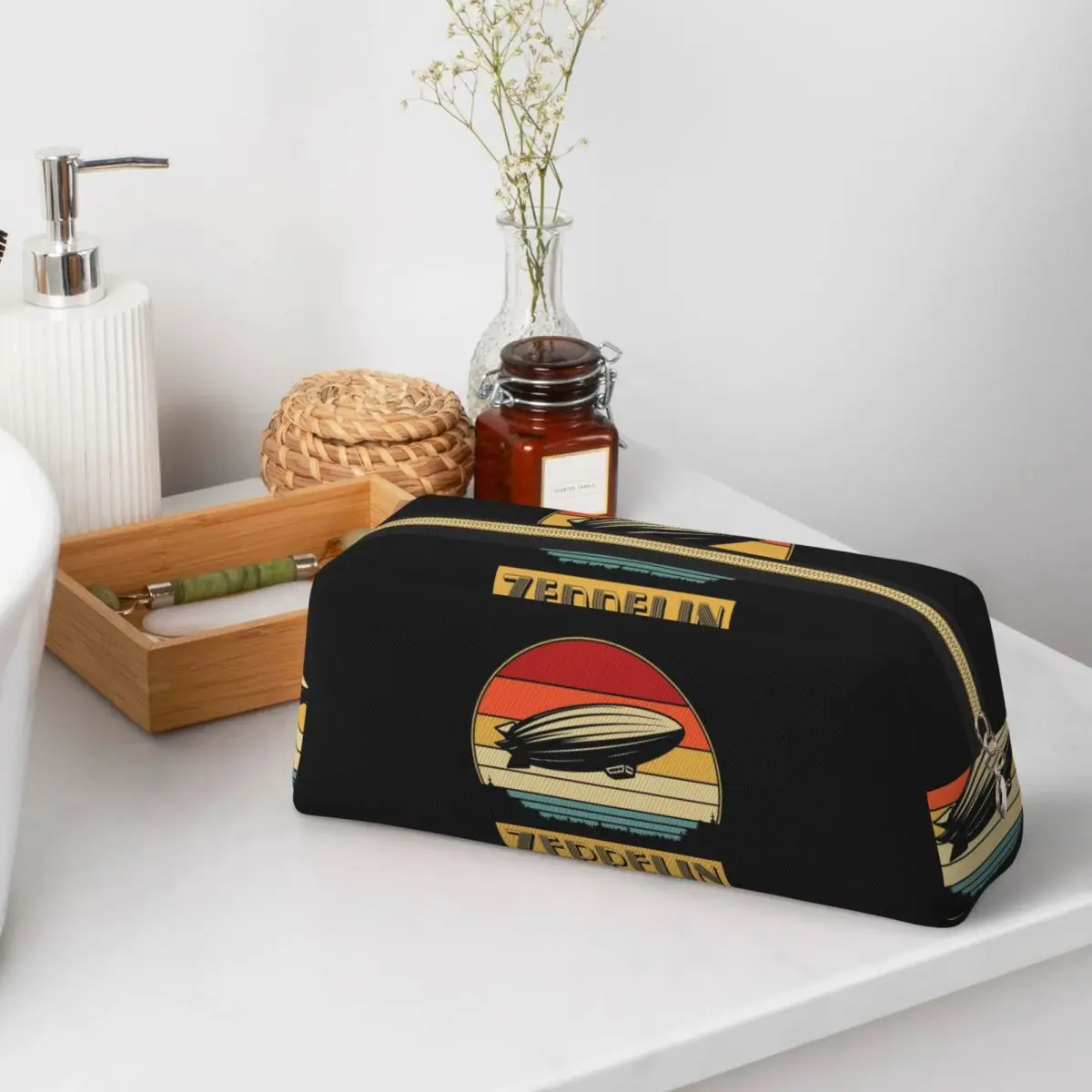 Estuches para lápices Led Zepelin para estudiantes, caja para lápices escolares, bolsa para lápices, bolsa grande para guardar lápices, suministros de papelería