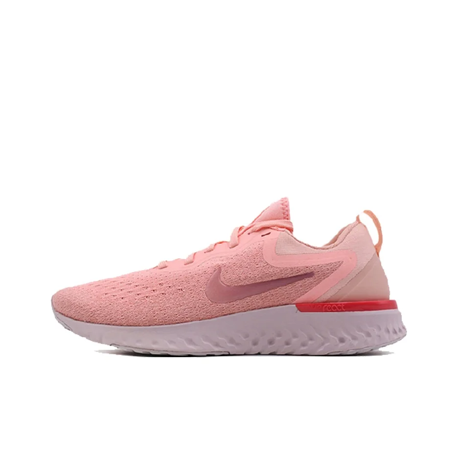 Nike Odyssey React Mesh Cushioning Balance Low top Running Shoes Women's Pink AO9820-601