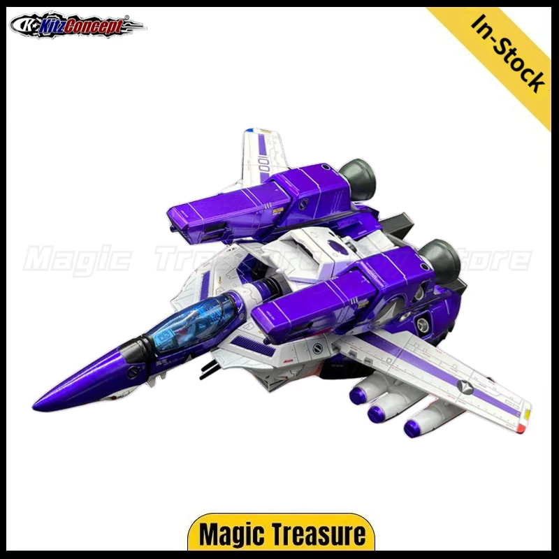【En stock】KitzConcept Robotech Macross Do You Remember Love VF-1S God of Fire Purple con Space Pack Set Versión 2.5 Juguete modelo