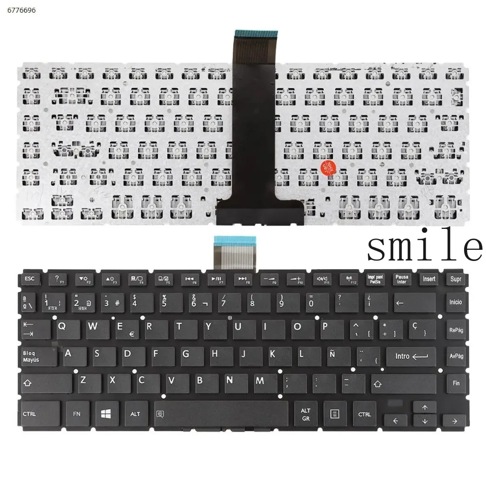 

Клавиатура для ноутбука SP для Toshiba L40-B, черная, с маленьким Enter-клавишем