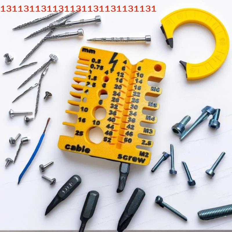 1Pcs Portable Nut And Drill Bit Thread Checker 3D Printed Wire Screw Measuring Tool Screw Drill Bit Gauge For Nuts Bolts Threads