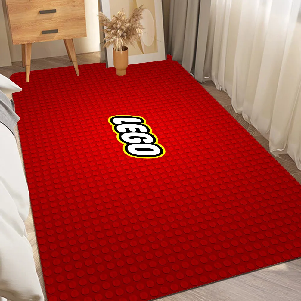 L-LEGOS Floor Mat Bathroom Mat Room Bedroom Decoration Balcony Anti-Slip Doormat Living Room Bedside Area Rugs Posters Sticky