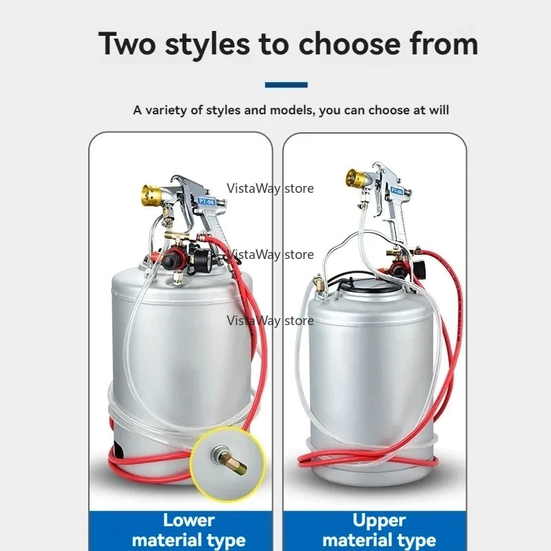 12л вода в воде Красочный пистолет для распыления краски Латексная вода в песочном распылите Ведро под давлением