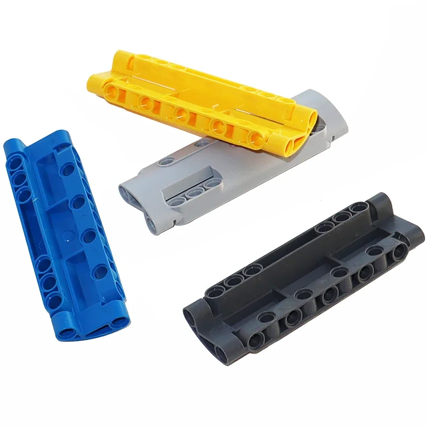 4PCS Technical Bricks Panel Curved 11x3 with 10 Pin Holes through Panel Surface 11954 Car Mechanical Building Blocks MOC Parts