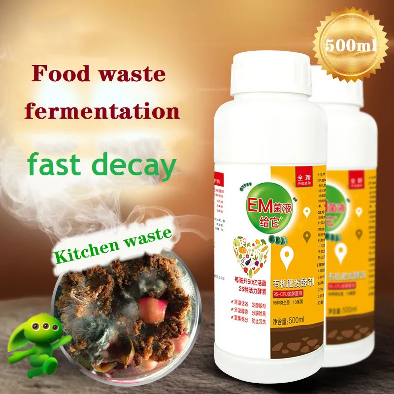 Food Waste Starter for Domestic Waste, Homemade Enzyme Powder, Organic Fertilizer, Bokashi, EM