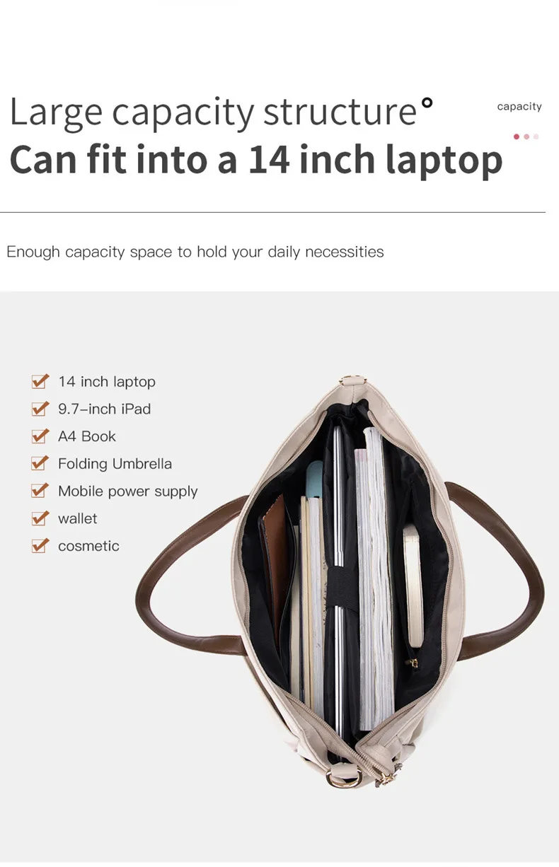 Laptop Sleeve Bag 15-16 Inch Notebook Pouch for Shockproof Computer Briefcase for Travel Laptop Case Handbag Briefcase Bag