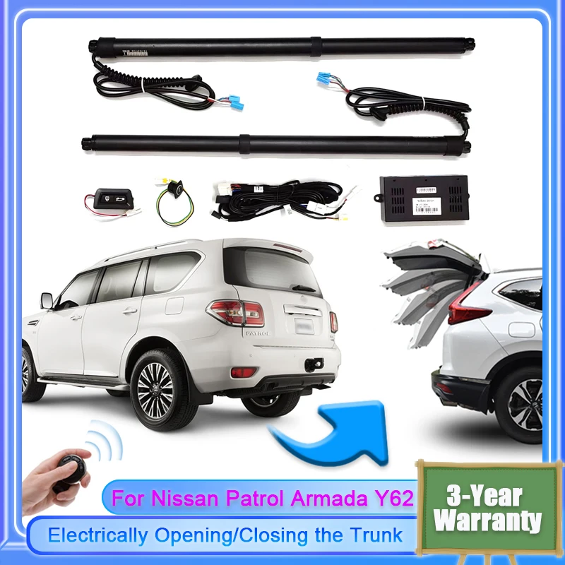 For Nissan Patrol Armada Y62 2010~2024 Car Electric Tailgate Lift for Trunk Intelligent Opening of Tail gate Soft Close Car Door