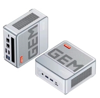 Aoostar GEM12 AMD Ryzen 7 8845HS Mini PC Windows 11 DDR5 32GB 1TB PCie4.0 NVMe SSD Wifi6 BT5.2 Mini PC Gamer Black/Grey Randomly