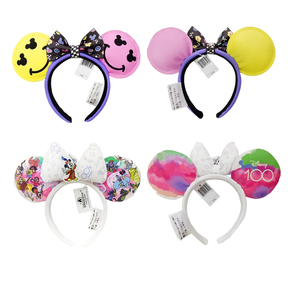 Disney 100th Anniversary Edition Mickey Mouse Headband Musical Director Disneyland Park Minnie Ear Adults/Children Girl Gift