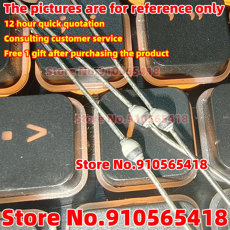 100/50/30PCS V06C Ceramic Tube rectifier diode SOD57 General purpose round beadsV06C