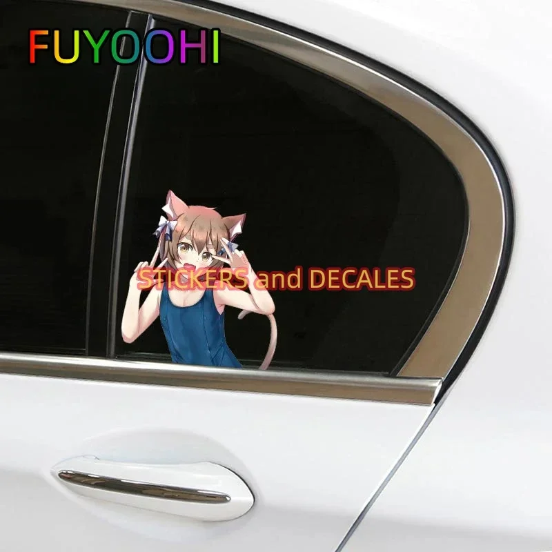 FUYOOHI Play Stickers Felix Femboy Anime Fashionable Vinyl Decals Scratch-Proof Creative Laptop Bumper Decor Car Goods Sticker