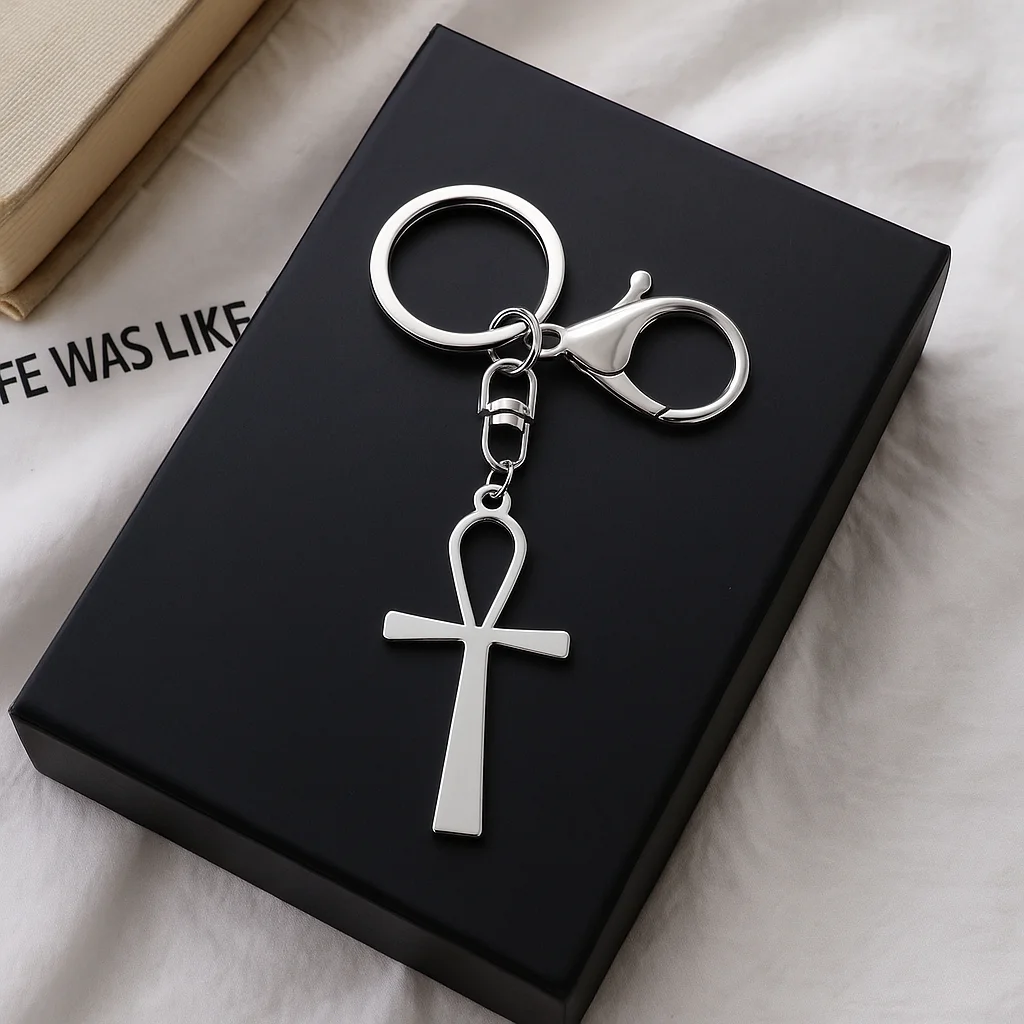 럭셔리 고대 이집트 Ankh 키 체인 은빛 생명의 상징 - Luxury Lifestyle Jewelry 리뷰 및 가격