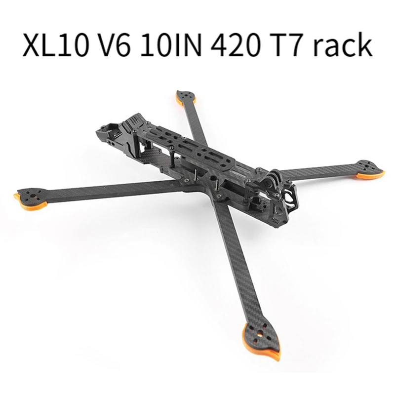 XL10 V6 10Inch Wheelbase Carbon Frame Kit VISTA Digital Image Transmission FPV Aircraft Model Crossing Drone