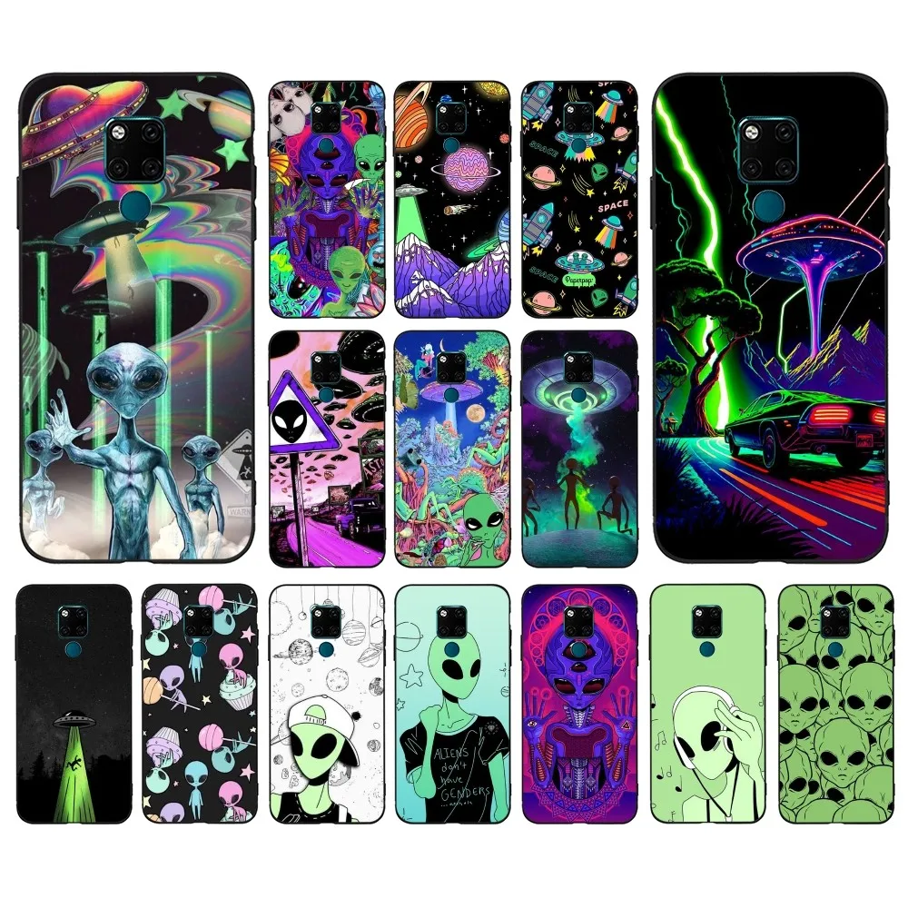 Aesthetics Cute Cartoon alien space Phone Case For Huawei Mate 10 20 30 40 50 lite pro Nova 3 3i 5 6 SE 7 pro 7SE