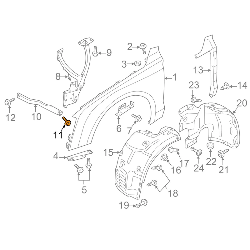 N91095301 M6X40 Hexagon Head Bolt Combi M6X40 FOR Bora Caddy Cc N 910 953 01 M6X40mm M6*40