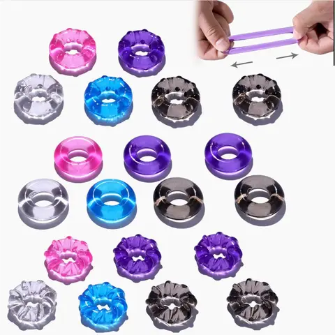 Crystal Silicone Penis Ring Semen Lock Ring Sex Toys for Adults Men Long Delay Ejaculation Penis Cock Ring Sexes Accessoires