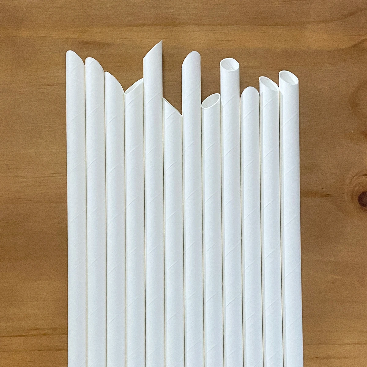 2000pcs Paper Straws White 12mm*230mm Single Packing Coffee Wine Restaurant Birthday Bar Party Wedding Pub Bar DrinkwareSupplies