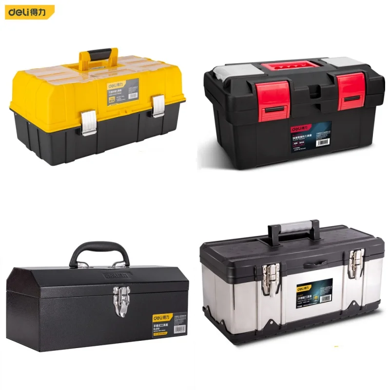 

Deli 1Pc Household Tool Organizers Multi-specification Tools Storage Boxes Multifunction Workers Portable Organizer Toolbox