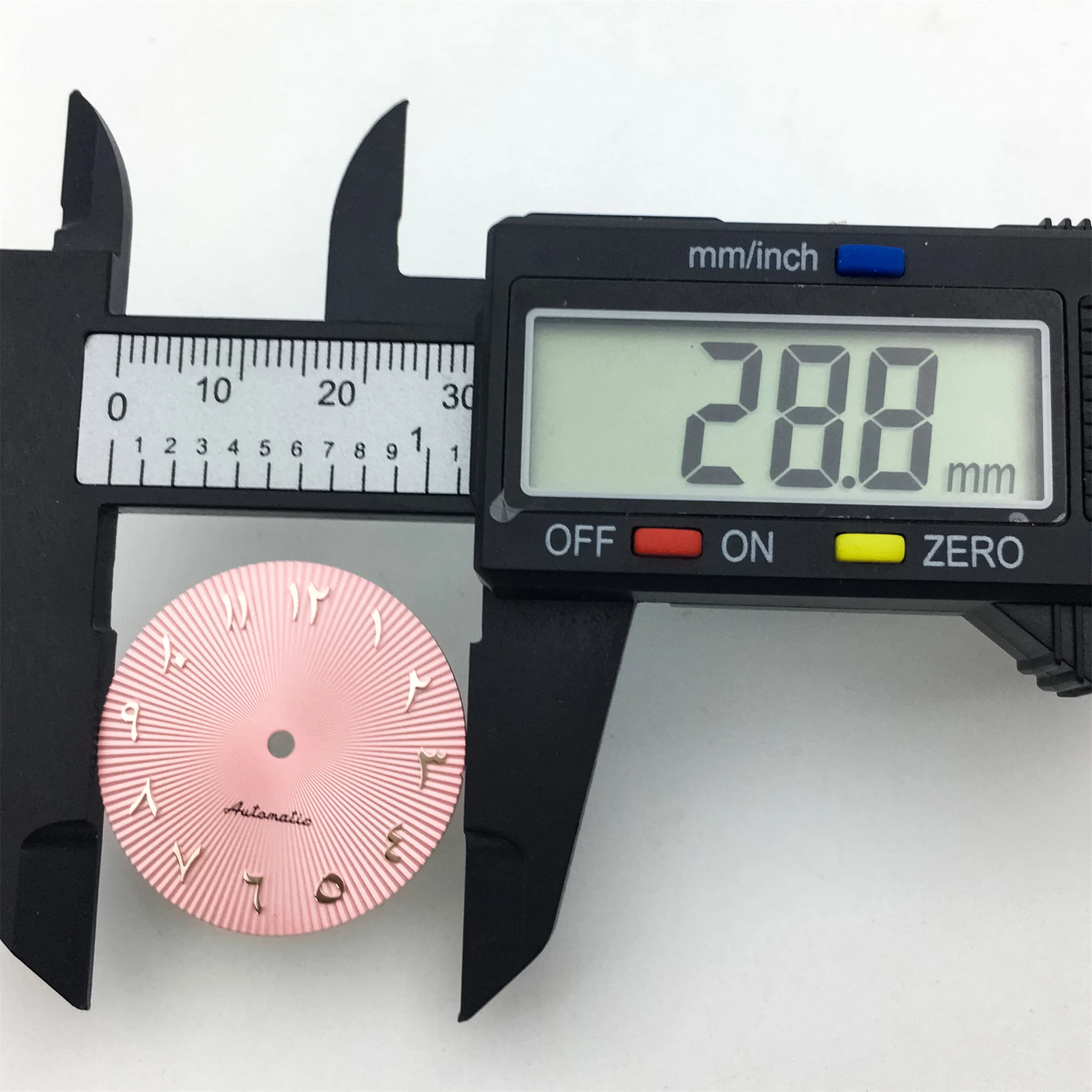 28.8mm Arabic Numerals Watch Dial Blue Black Pink Green White Dial Fit NH35 NH36 ETA2836 2824 PT5000 Miyota DG Movement
