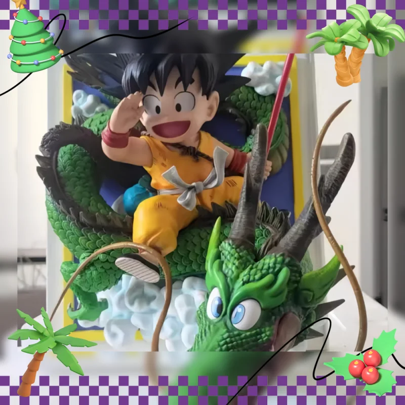 

Stock 30cm Dragon Ball Gk Cartoon Action Figure Title Page Statue Super Goku Ornament Pvc Model Doll Desktop Collection Toy Gift
