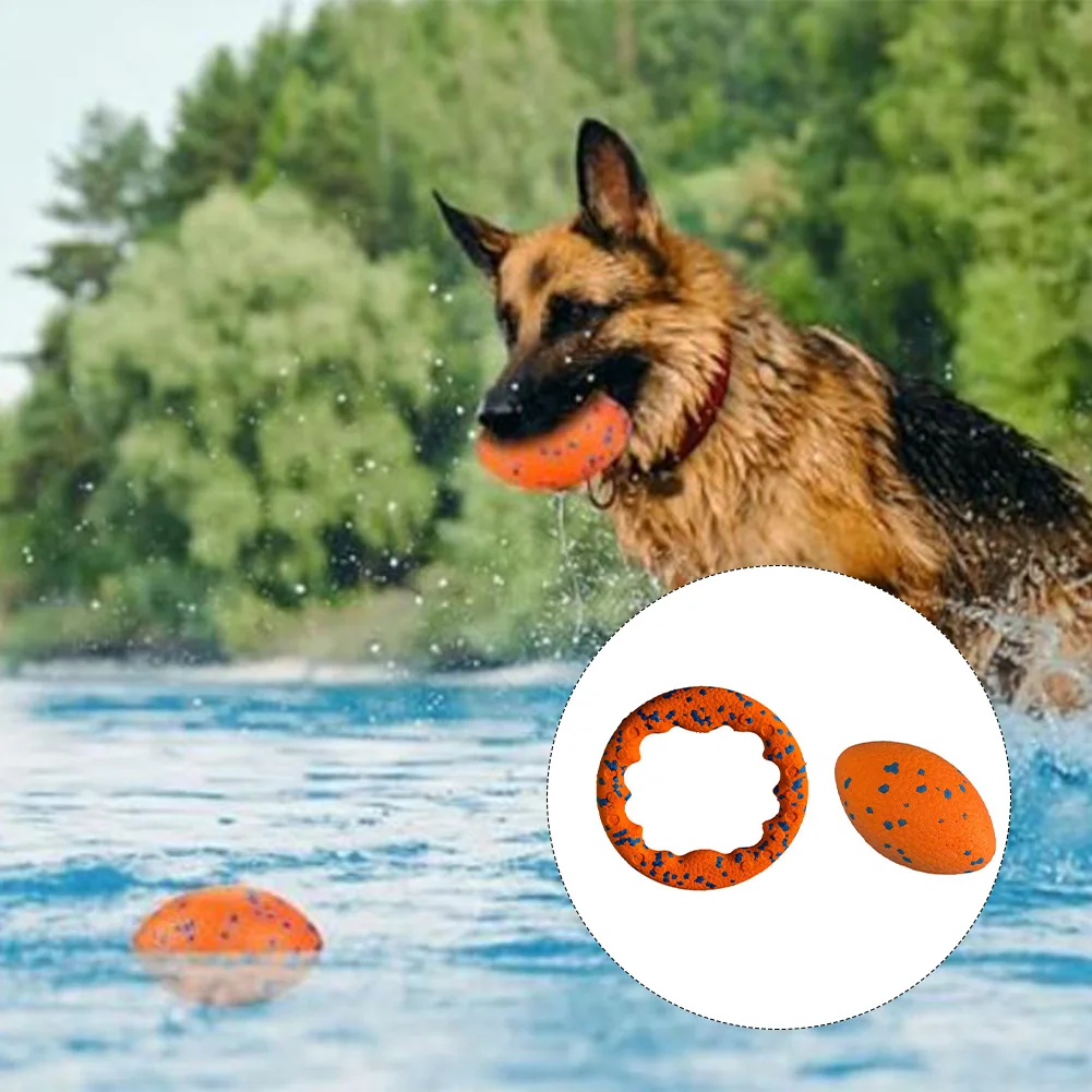 ETPU Dog Ring Toy with Dental Texture - Helps Reduce Plaque Buildup While Providing Satisfying Chew Experience