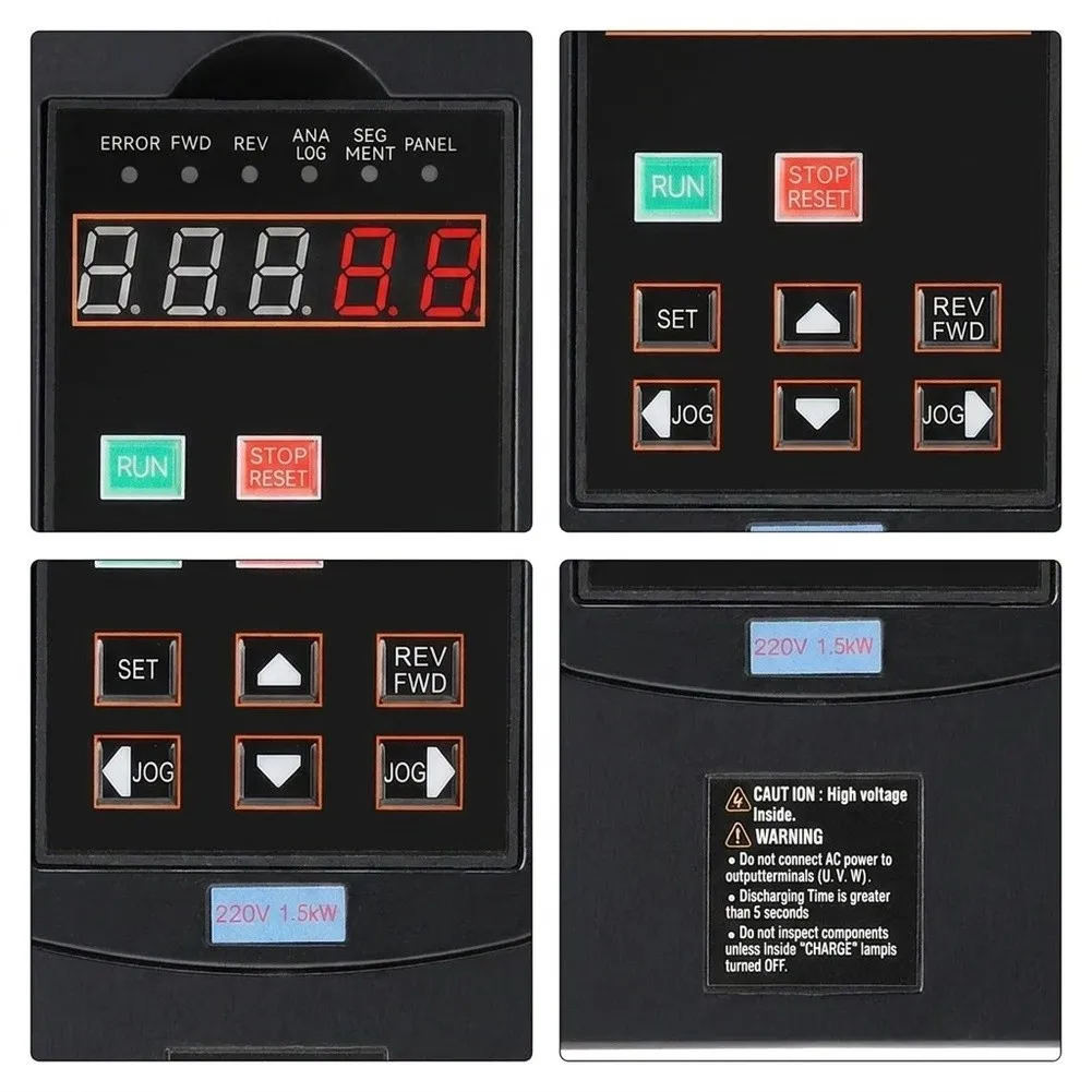 For Frequency Inverter For 2HP 1.5KW For VFD Variable For Frequency Drive 220V 1/3 Phase Convert 0-400Hz Output Motor Parts