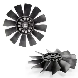 QX-MOTOR 70mm EDF 12 Leaf Blade Guided Flow Fan For RC Aircraft Drone  Catheter Drive Pipe Bucket Accessories