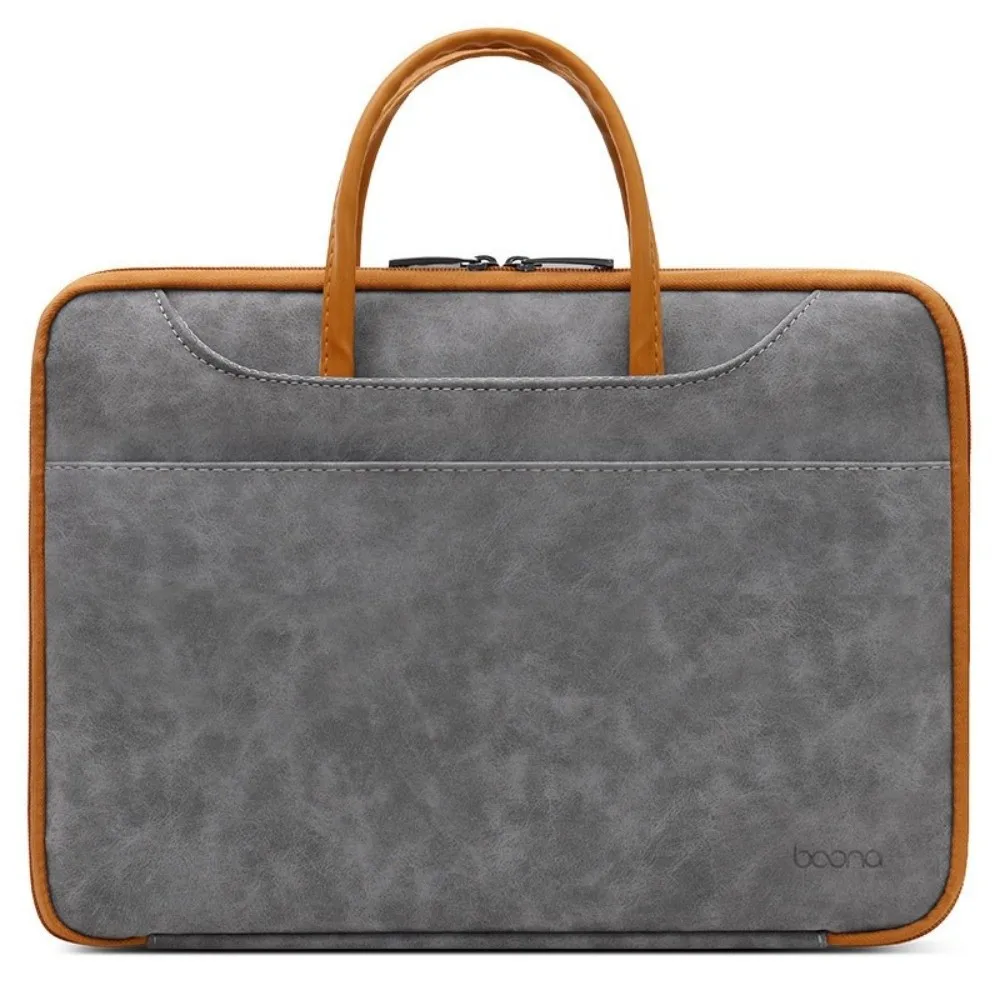 New Premium Suede Laptop Sleeve Case Waterproof Anti-Scratch Notebook Cover Smooth Zipper Large Capacity Tablet Protective Pouch