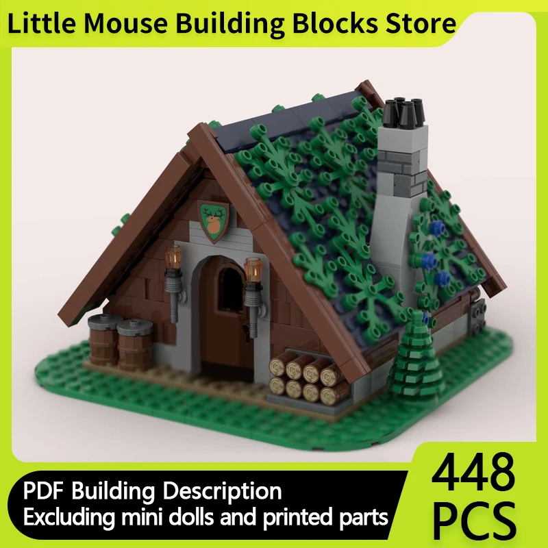 

City Street View Model MOC Building Bricks Forestmen House Modular Technology Gifts Holiday Assemble Children Toys Suit
