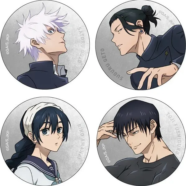 

Jujutsu Kaisen Anime Badge Set Gojo Satoru Fushiguro Megumi Itadori Yuji Pin Brooch Metal Enamel Pins Collection for Cosplay