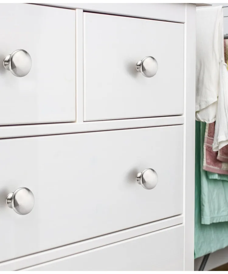 3 Stück Europäischer Stil Minimalistischer Massiver Zinklegierungs-Schrankgriff DIY Moderner Luxus-Schubladenknopf Einloch-Schranktürgriff – Detail 13