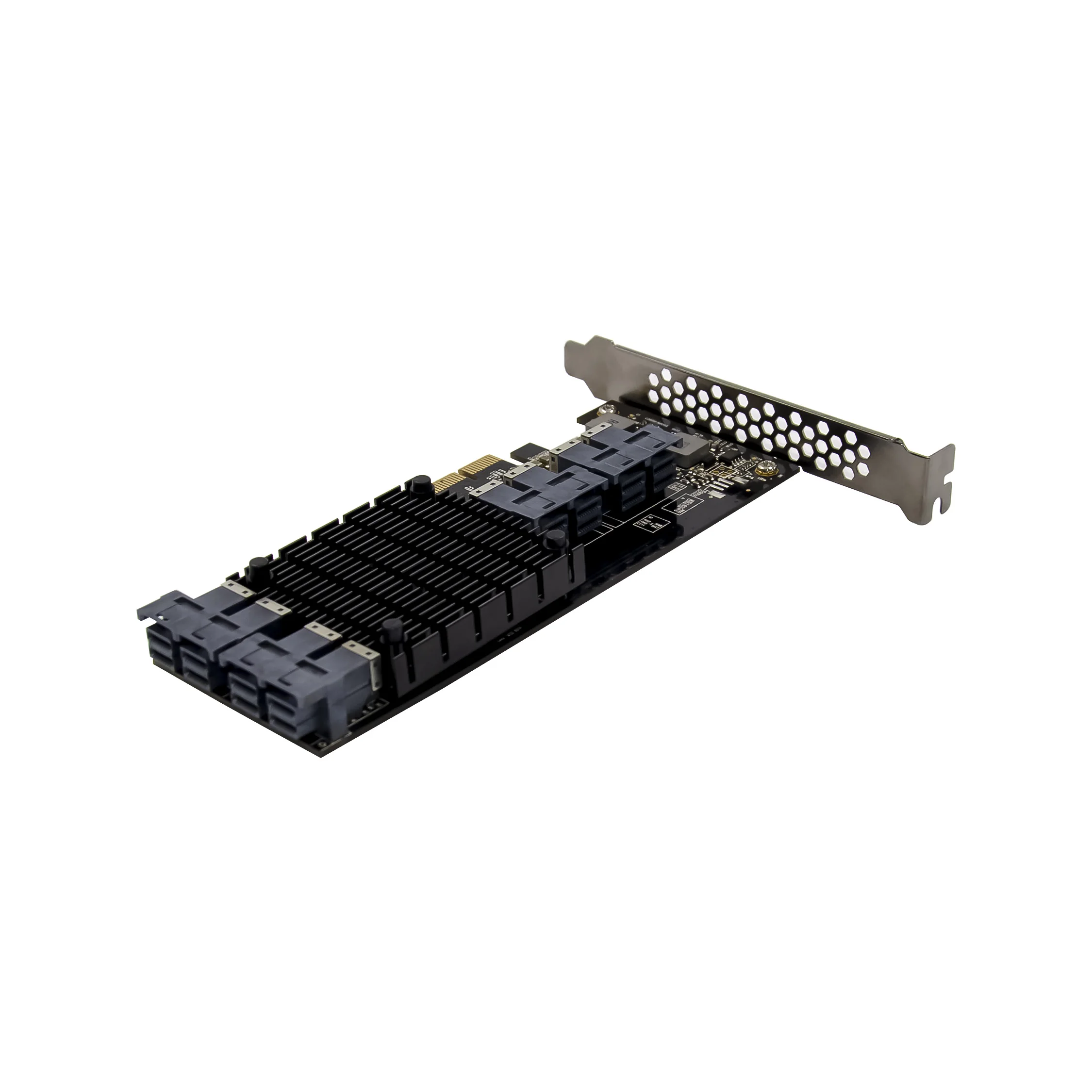 Sunweit ST538 PCIe X16 U2 4 porte SAS HD SFF8643 Adattatore bus host SAS/SATA PCIe SSD NVMe PCIe Riser Card HBA