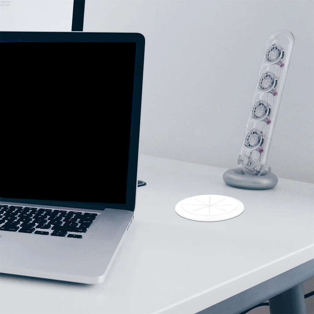 

20Pcs Round Cable Hole Covers Desktop Cord Grommets ABS Rubber Desk Wire Hole Plugs Wire Organizer for Computer Desk