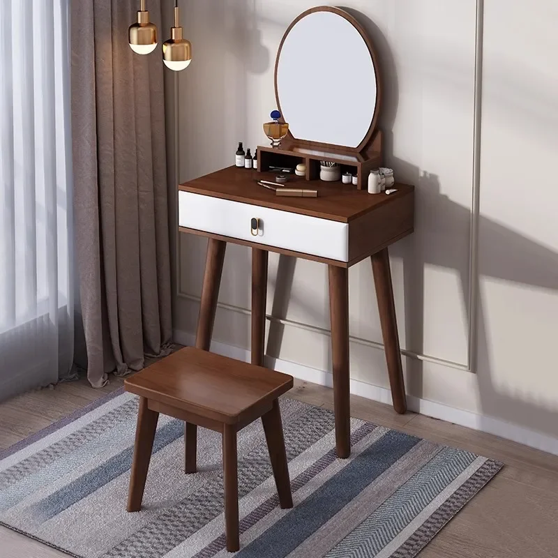 b7- simple solid wood dresser makeup table modern desk bedroom small apartment makeup table