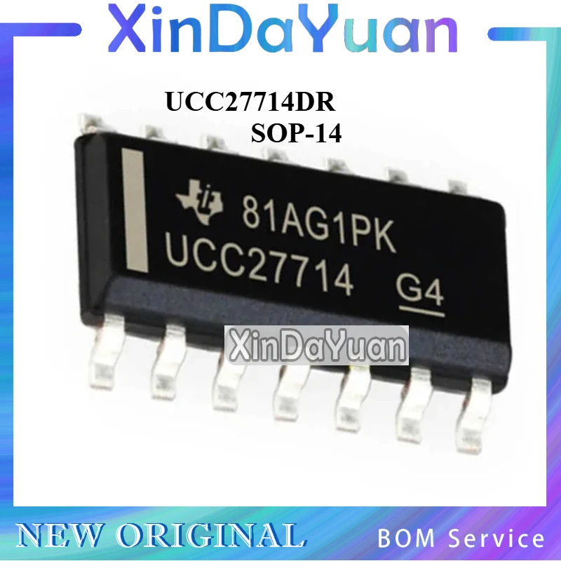 5 pcs UCC27714DR  UCC27714   SOP-14  Grid Driver