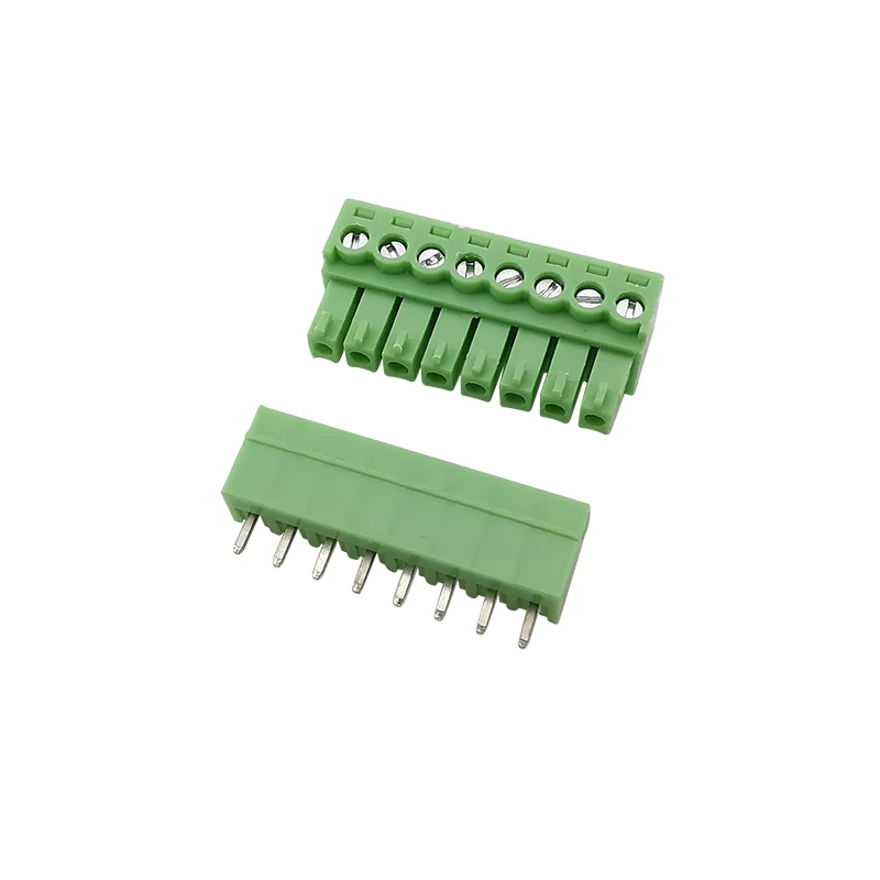 5Pair 15EDG KF2EDG 3.81mm PCB Screw Terminal Block 2/3/4/5/6/7/8/9/10/12 Pin Male Plug Female Socket Pin Header Wire Connector