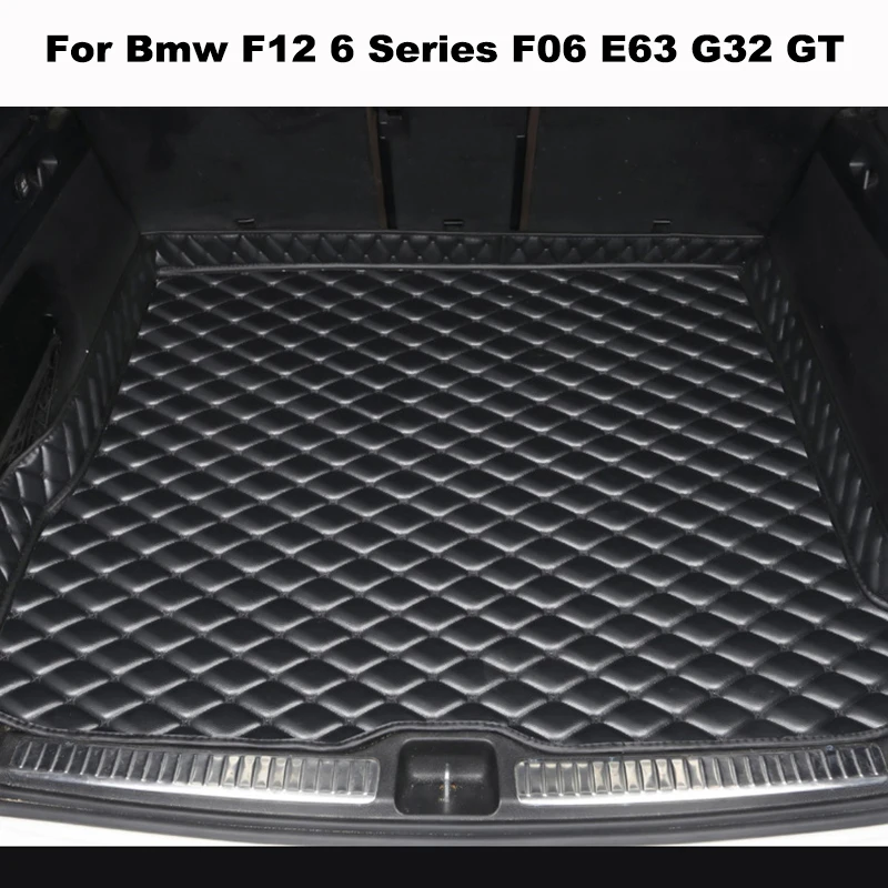 Hochwertige Kofferraummatte aus Kunstleder für Bmw F12 6er F06 E63 G32 GT Autozubehör Teppich