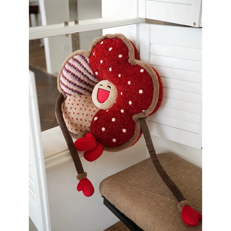 Flower Cushion Chair Cushion Dopamine Sofa Pillow Doll Plush Toy Chair  Fart