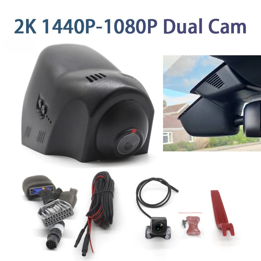 Nieuw! Dash Cam 4K 2160P voor Land Rover Discovery Sport 2015-2019, voor Jaguar XF XE 2016-2021, F-PACE 2016-2021, Auto DVR Camera