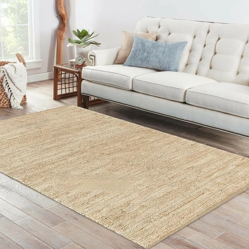 Natural Jute Woven Home Decoration Hand-woven Running Carpet Modern Rural Living Area Appearance Area Rug