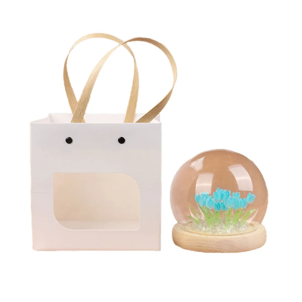 

A71P искусственный цветок тюльпана ночник украшения ручной работы DIY прикроватная лампа светодиодный ночник декор спальни настольная лампа, синий