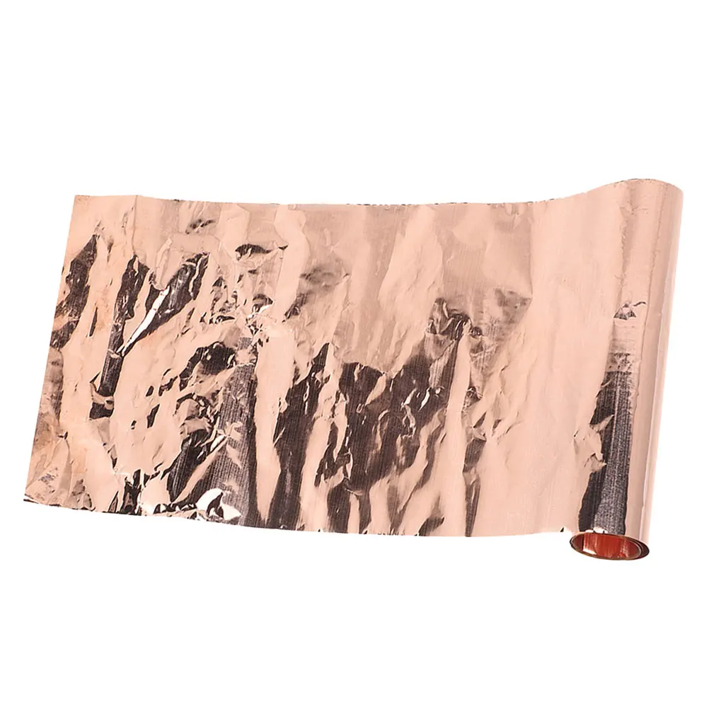 

0.03Mm Thin Pure Copper Foil Roll 99.99% High Purity Flexible Bendable Copper Sheets For Diy Crafting Electronics Shielding